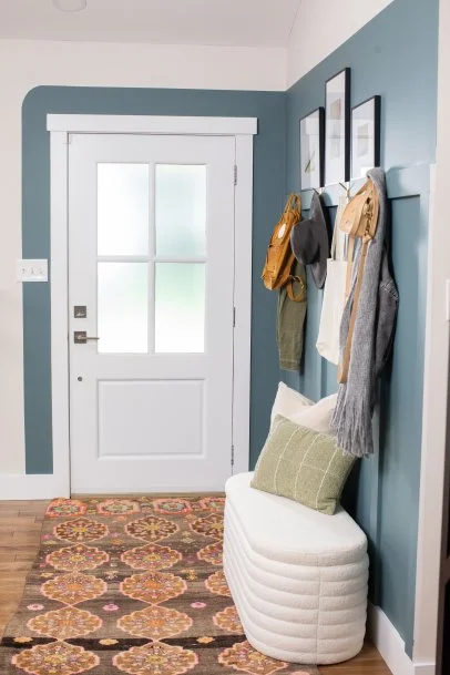 Accent wall entryway sale